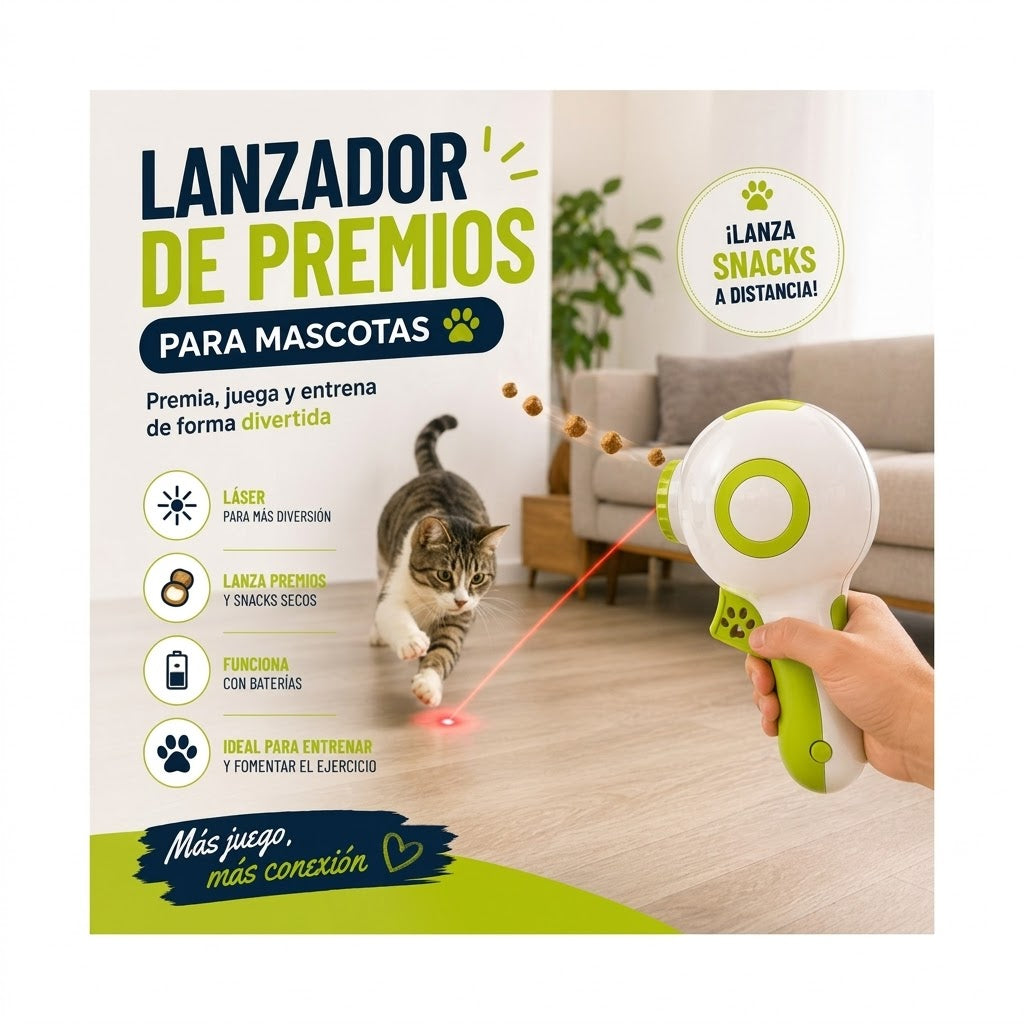 Lanzador Laser De Premios Para Mascotas