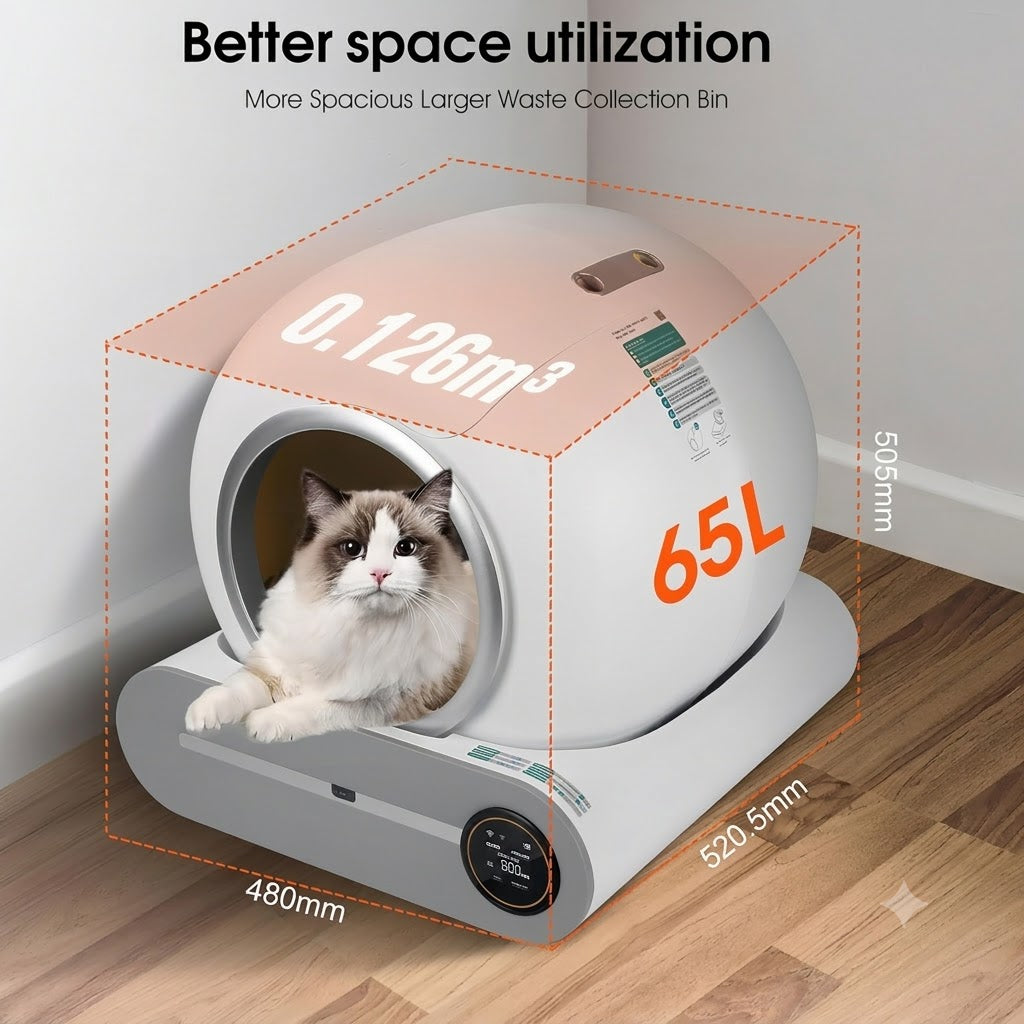 Arenero Automático Inteligente para Gatos – Nueva Generación 2025