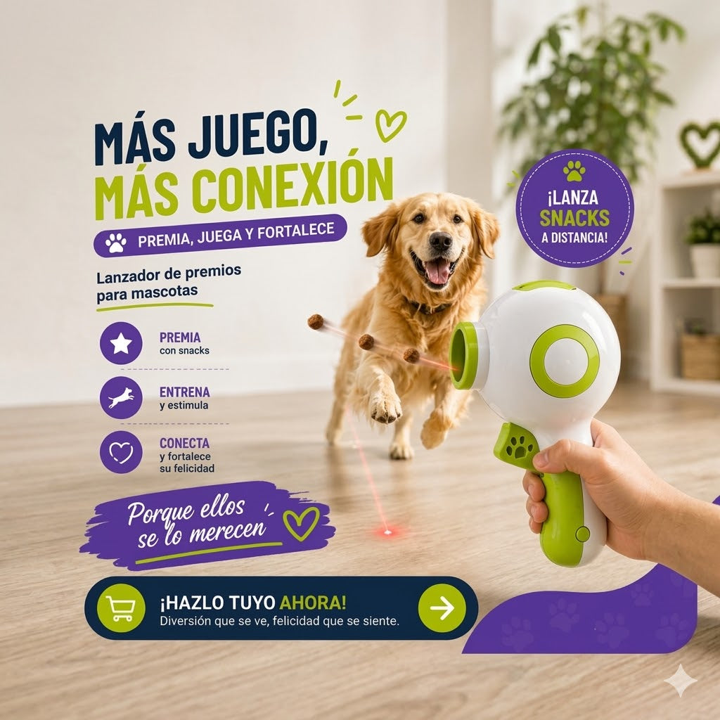 Lanzador Laser De Premios Para Mascotas